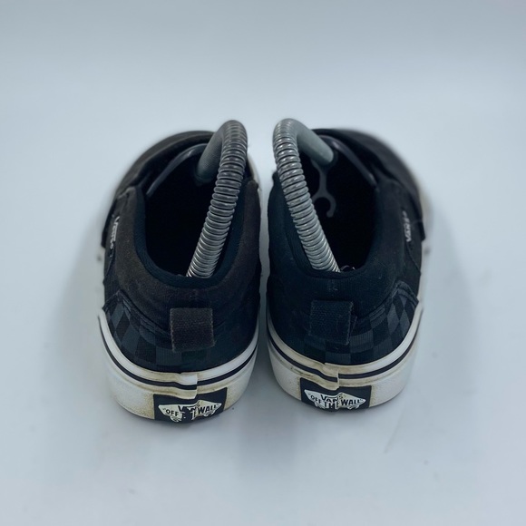 Vans black checkered slip on kids 3.5 - Picture 4 of 6
